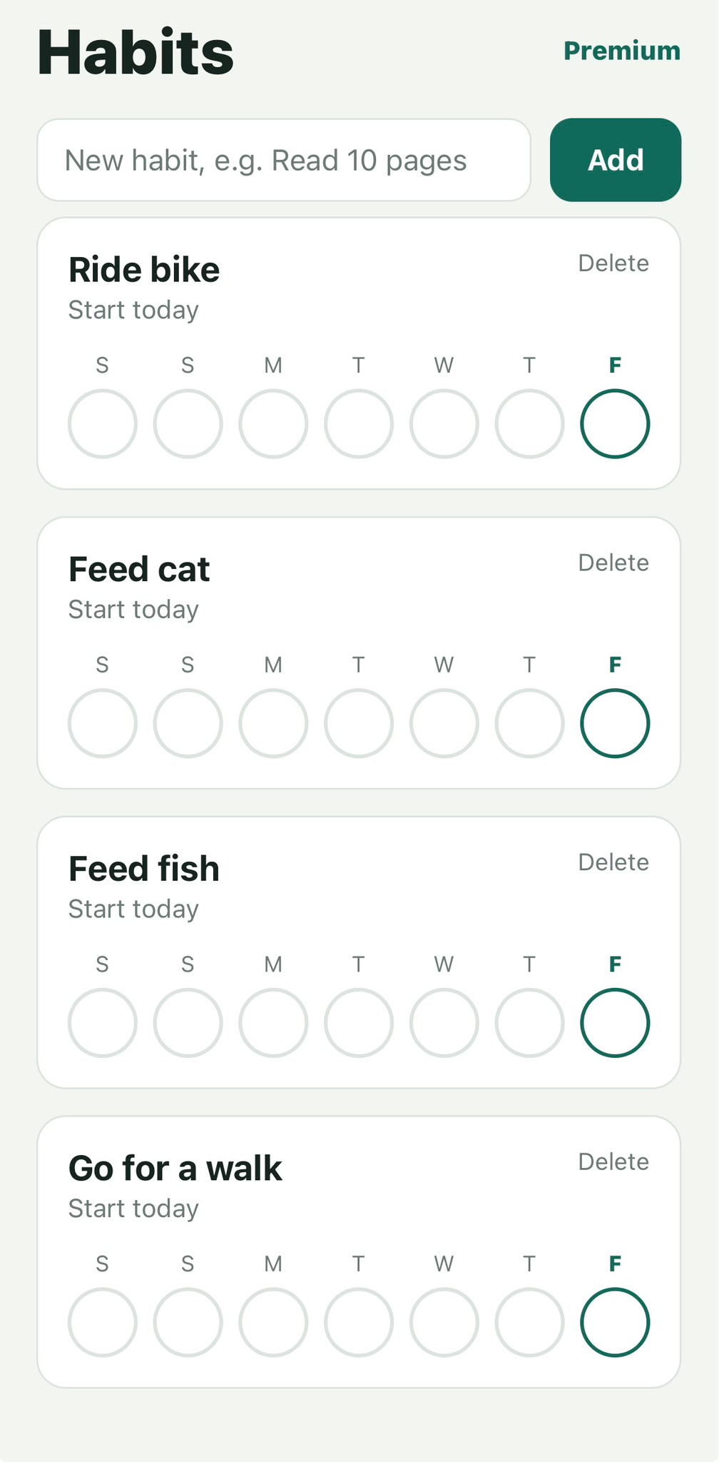 VALYK Habit Tracker app preview